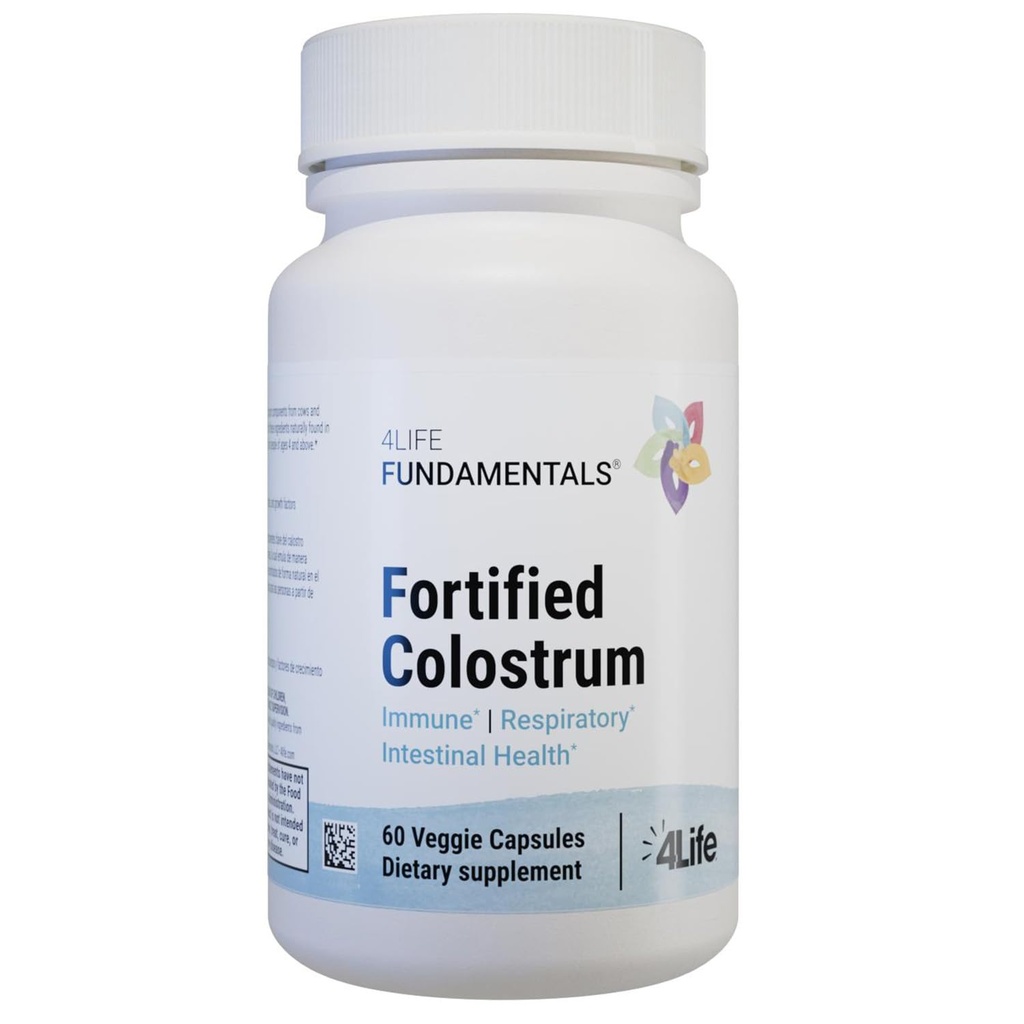 4Life - Forhid Colostrum - Bovine Colostrum Veggie Capsules for Immune, Absorptive, Respiratory and Brain Function Support with Lactoferrin, Lactalbumin, and Milk Fat Globule Membran - 60 Capsules