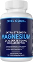 Magnezyum Glycinate 500 mg Pure Night Sleep, 120 Capsules, High Abxia - Non-GMO, Gluten Free, Vegan, Organik - Uyku için Tamam, Kalp Sağlığı Nerves, Bones, Muscles - Massive 4 Ay Supply
