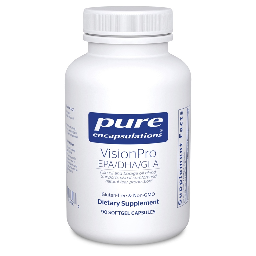 Pure Encapsulations VisionPro EPA/DHA/GLA | Natural Tear Production ve Retention of Eye Moisture * | 90 Softgel Capsules
