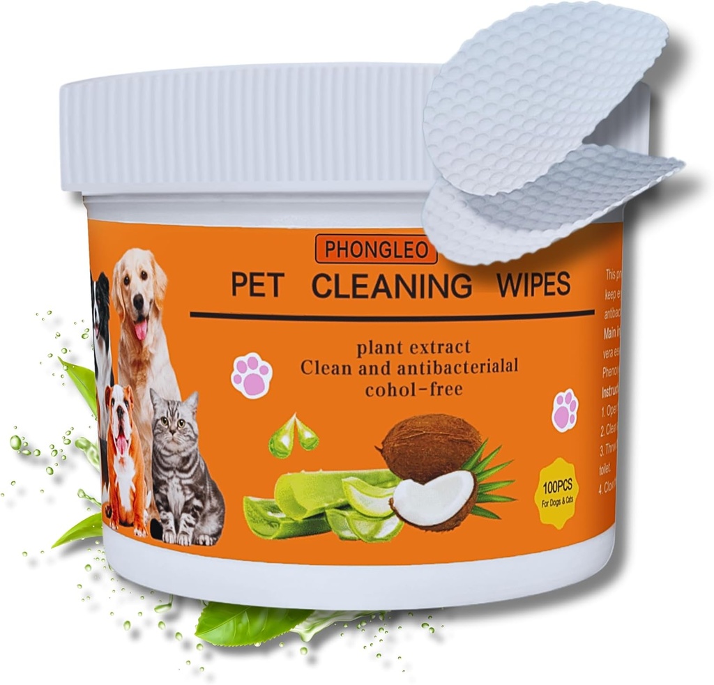 Σκύλος μαντηλάκια ματιών για σκύλους Γάτα καθαριστικό ματιών σκουπίζει γάτες Σκύλος καθαριστής αυτιών Σκύλος αφαίρεση λεκέ σκουπίζει 100PCS 3 ιντσών Καθαριστικό ποδιών σκύλων Καθαριστικό ματιών κατοικίδιων ειδών μαντηλάκια ματιών Σκουπίδια δακρύων αφαίρεση λεκέδων Σκύλος μαντηλάκια