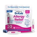 Dr. Kids Children's Allergy Relief Medicine with Diphenhydramine - Pre-Measureed Single-Use Vials, Kids Antiistamine for Sneezing, Runny Nose & Ichy Eyes, Mixed Berry Flavor, 20 Count (Pack of 1)