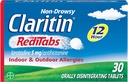 Claritin RediTabs 12 Saat Alerji ilacı, Non-Drowsy Prescription Strength Antihistamin Tabletleri, 30 Kont, 2 Paket