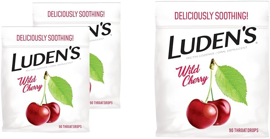 Ludens Wild Cherry Throat Drops, 2, 90 Drops Her For Sore Throat Relief
