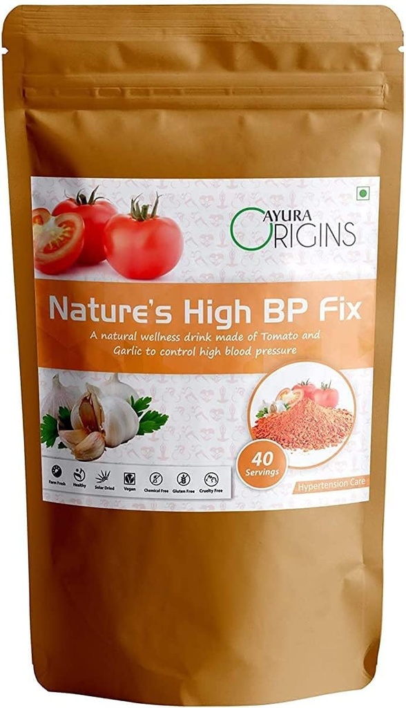 BETTANCE Origins Nature's High BP Fix,Herbal Supplement to Help Lower High Blood Printing, Hyperction Relief, Supports Heart Health, Made with Pure Tomato and Garlic Toz, 200 Grams