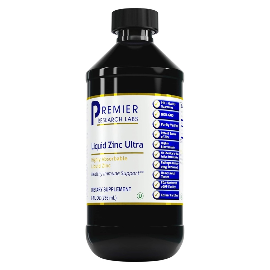 Premier Research Labs Sıvı Ultra Supplement - Immune Support & Well-Being for Yetişkinler & Çocuklar - Yüksek derecede Absorbable Drops - Hızlı Yüzey Analizi için kullanılır - 8 fl oz