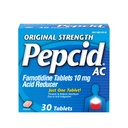 Pepcid AC Original Strength Heartburn Relief Tabletleri, OTC Tıp Önlemleri ve Relieves Heartburn & Asit Reflux Indigestion, 10 mg Famotidine Asit Özellikleri, Hızlı Teklif, 30 ct