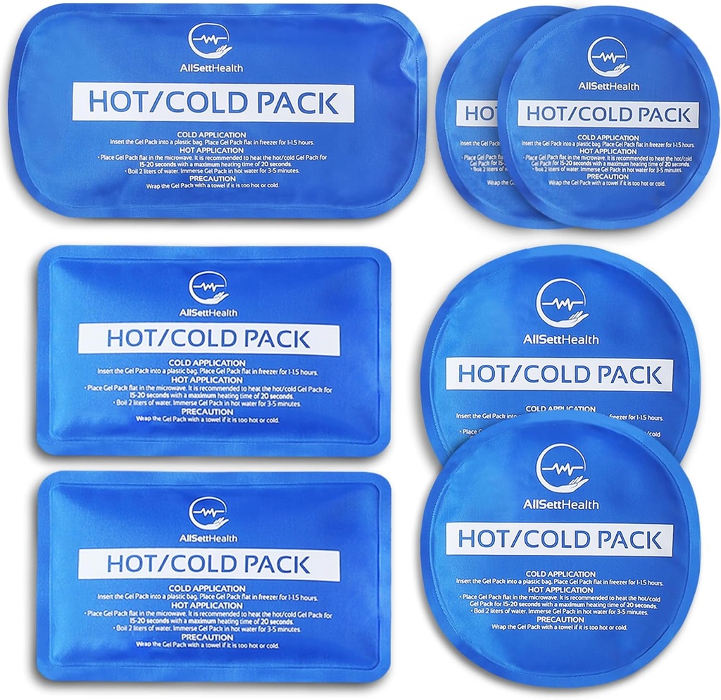 Injuries Reusable için Uygun Sıcak ve Soğuk Buz Paketleri – 7 Adet Birden Çok Şekil ve Boyutlarda Esnek Buz Paketleri – Sırt Ağrısı Yardımı için Buz Paketini Kullanın, Boy, Omuzlar, Omuzlar, Omuzlar, Omuzlar