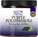 Reddy Naturals - Mor Polyols Supplement with Muscadine Grape Tohum Ekstraksiyon - Doğal Gut Health Support Toz with Okra Extract, Antioksi Mix for Energy & Digestive Health (30 hizmet)