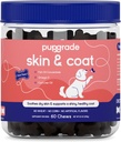 PupGrade Skin & Coat Yumuşak Chew Supplement for Köpekler - Sağlıklı Cilt, Ön ve Immune Function - Doğal Balık Yağı, Omega Fatty Asits ve Vitaminler - 60 Yumuşak Chews