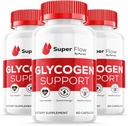 (3 Pack) Super Flow Glycogen Optimizer, Superflow Glycogen Support, Super Flow Optimizer Super Flow Optimizer Vitamin Supplement General Wellness Support Super Flow Maximum Strength (180 Capsules)