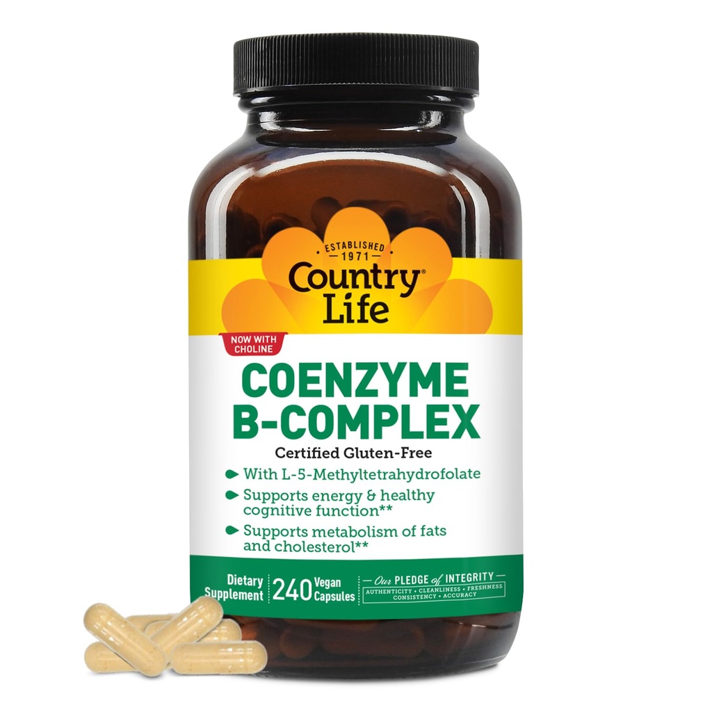Ülke Hayatı, Coenzyme B-Complex Vitamin, Enerji ve Metabolism, Daily Supplement, 240 ct
