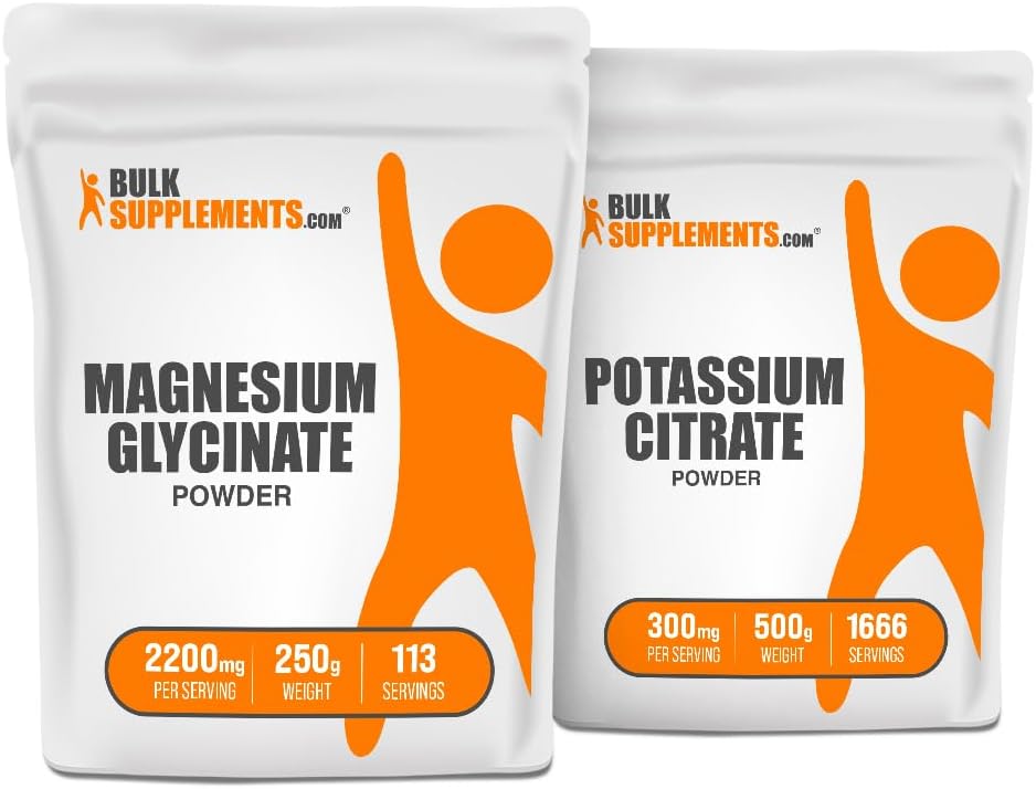 Γλυκινικό μαγνήσιο 250g + Κιτρικό κάλιο 500g Bundle