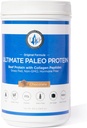 Ultimate Paleo Protein Toz | Premium Grass Fed Beef Protein Collagen Peptides | Paleo Dostu, Gluten Free, Keto Friendly, No Yapay Sweeteners veya Preservatives - Chocolate, 30 Servisler