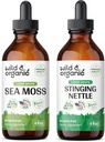 Wild & Organic Sea Moss Tincture 4 fl oz & Sting Nettle Root Tincture 4 fl oz