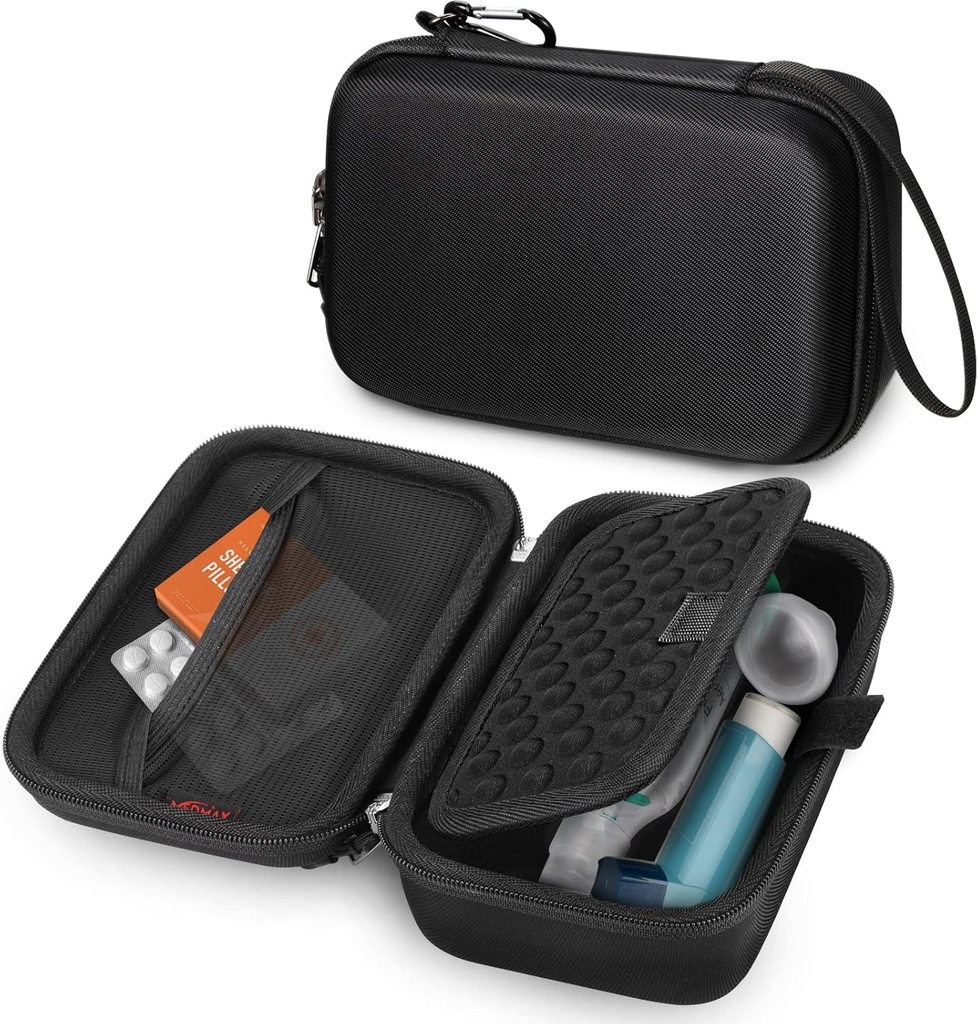 Hareketli Nebulizer Asthma Inhaler için Sert Shell Örneği, Portreatif Şoka Anti-Scratch Seyahat Kişisel İnhalers Nebulizador için Dava Oluşturun