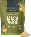 Viva Naturals Organic Maca Toz, Gelatinized, 16 oz (1 lb) – Vegan, USDA Organic, Gluten-Free, Non-GMO Peruvian Superfood in Resealable Bag