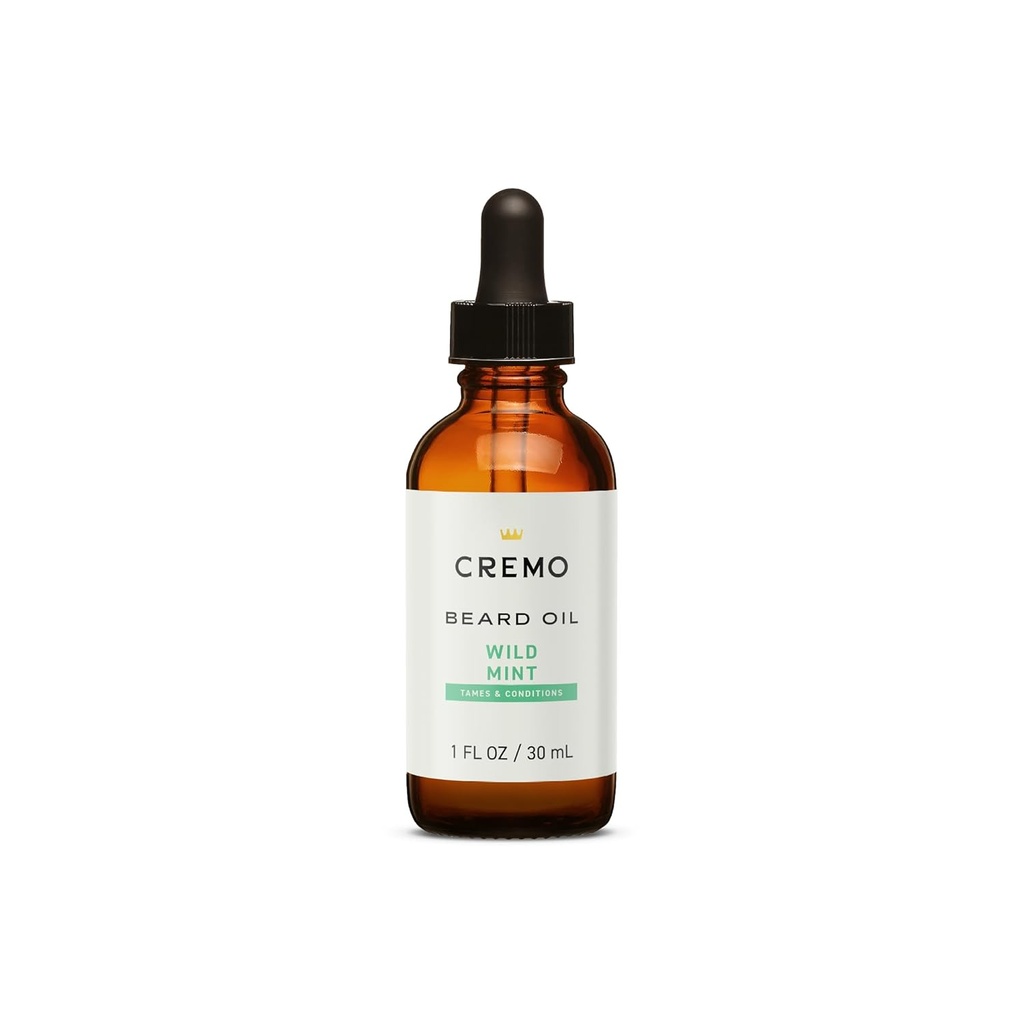 Cremo Beard Oil, Revitalize Wild Mint, 1 fl oz - Doğal Moisture'i geri yükleyin ve Ayıd Itch'a Yardım Etmek İçin Ayınız