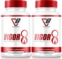 3 Pack) Erkekler için Vigor 8, Vigor 8 Pills Erkek Teşvik Formula, Vigor Sekiz Tamam Capsules Test Boost, Vigor8 Stamina ATM Yorumlar Horny Goat Weed Tongkat Ali (120 Capsules)