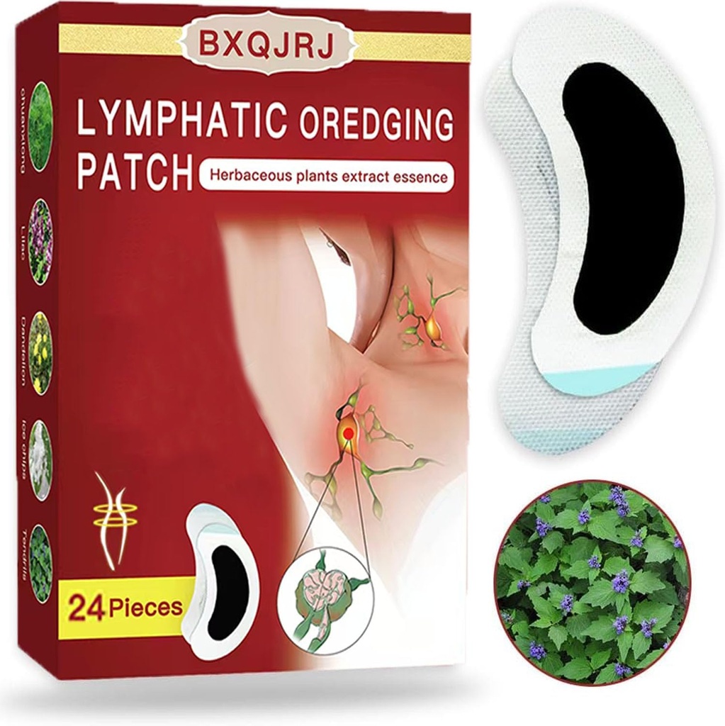 Lymphatic Drainage Patch,Herbal Lymph Nodes Patch,Herbal Lymphatic Drainage Care Patch,Lymphatic Drainage Patches,Lymph Nodes Patch, Lymphatic Massage（24PCS）