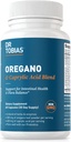 Dr. Tobias Oregano ve Caprylic acid, Gut Flora Balance Complex with Probiyotiks & Enzymes for Intestinal and Immune Support, Gut Health Supplements for Women & Men, 60 Capsules, 30 Servisler