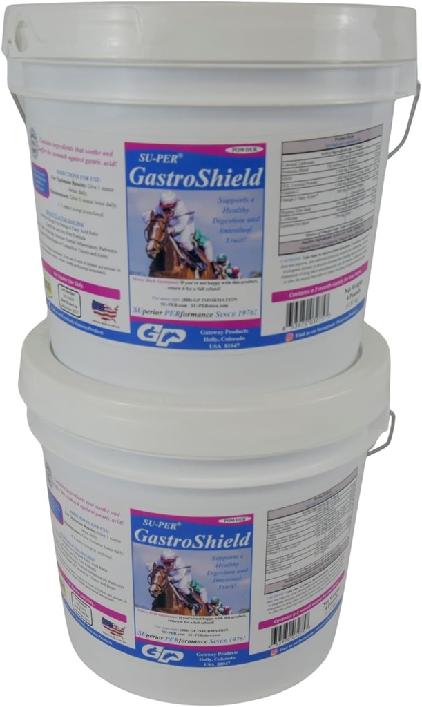 SU-PER GastroShield Equine Probiyotiks Toz - Gastrik Health için At Digestion Supplement - Sağlıklı Digestion & Intestinal Tract - 4 Pound, 2 Ay Supply