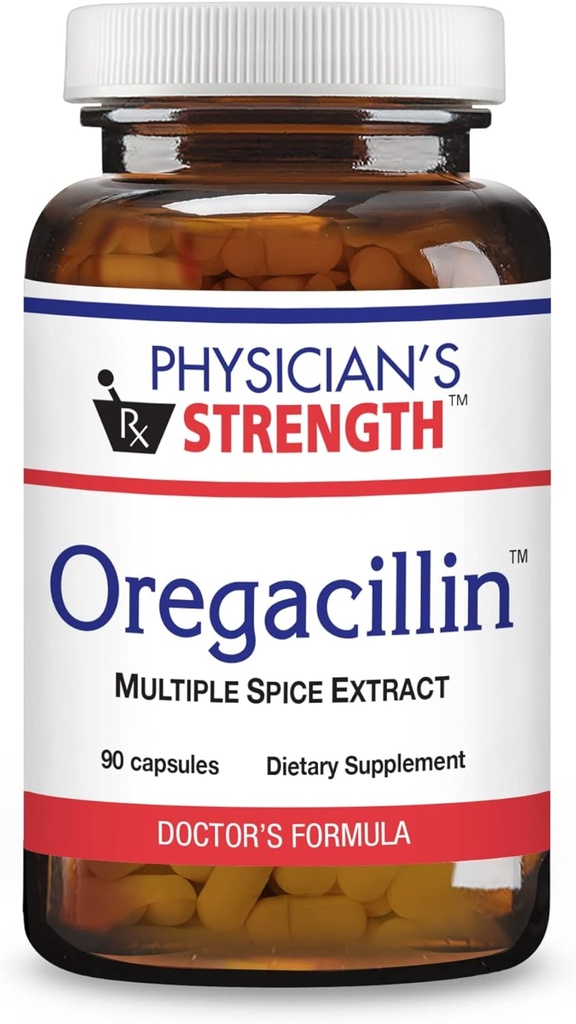 Doktor'un Güçlü Oregacillin - 90 Capsules - Çoklu Spice Tür - Respiratory Health Support - 90 Hizmet