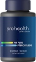 ProHealth NR + Pterostilbene. Longevity, Energy ve sağlıklı Aging'i teşvik eder. Kalp + Beyin Sağlığını Korumak. Destekler Hücresel Onarım. 250 mg Niagen Nicotinamid Riboside + 40 mg Pterostilbene, 30 Caps
