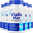 (5 Pack) Erkekler için Vialis Max Pills - Resmi Vialis Max Premium Erkek Enerji, Endurance ve Performans, VialisMax Capsules Gelişmiş Formula, 5 Ay Için 300 Capsules