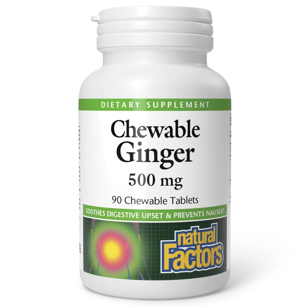 Doğal Faktörler Chewable Ginger 500Mg, 90 CT