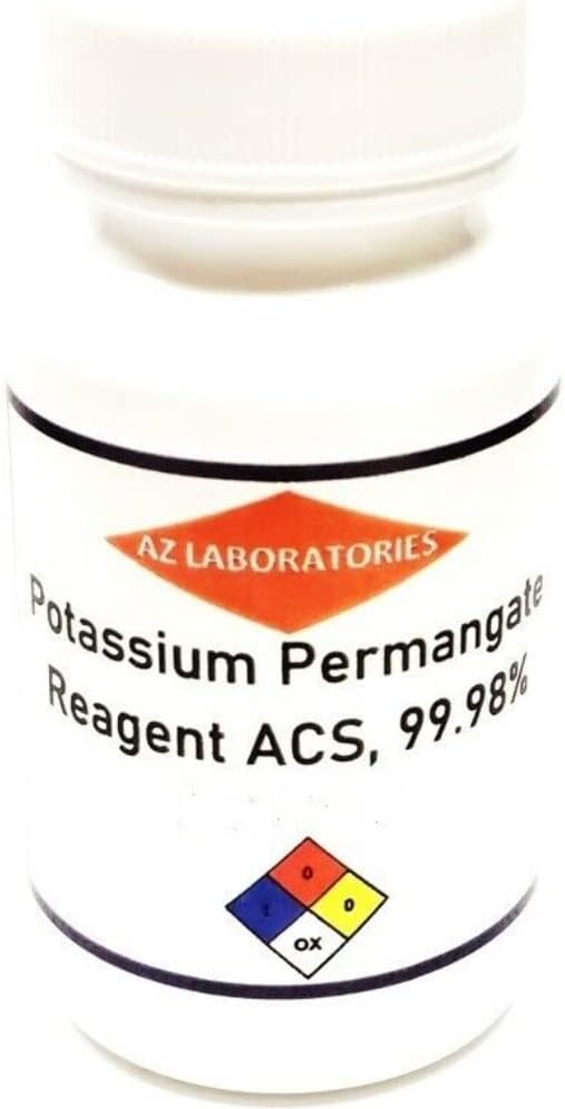 Potasyum Permanganate Reagent Grade / 8 OZ/Free Flowing Toz/Detox Pro Health/Same Day Ship/USA Made/% 100