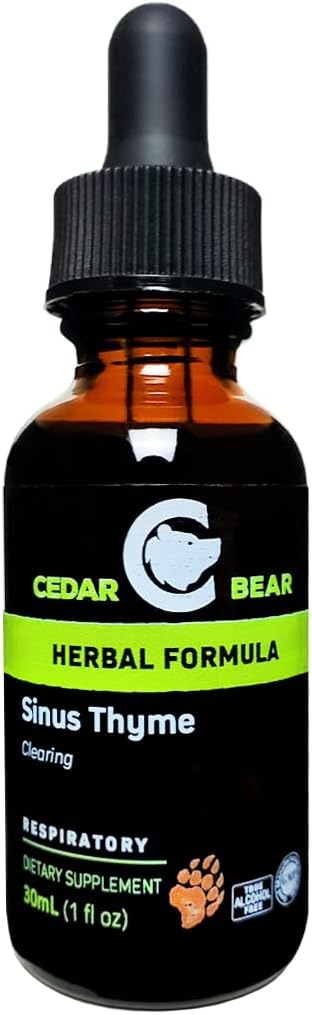 Cedar Bear Sinus Bir Sıvı Herbal Supplement Bu Destekler Sinuses'ta Clear Functioning ve Immune Functions 1 fl oz / 30 ml