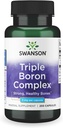 Swanson Triple Boron Kompleksi - Bone Health and Joint Support Mineral Supplement - Citrate, Aspartate, Glycinate (250 Capsules)
