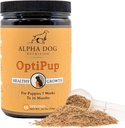 Alpha Dog Nutrition OptiPup All-in-1 Puppy Multivitaminins 31 Superfoods Aluding Probiyotiks and Prebiyotiks for Digestive Support, Skin & Immune Health ve Optimum Büyüme (60 Hizmet)