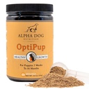 Alpha Dog Nutrition OptiPup All-in-1 Puppy Multivitaminins 31 Superfoods Aluding Probiyotiks and Prebiyotiks for Digestive Support, Skin & Immune Health ve Optimum Büyüme (60 Hizmet)