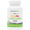 NaturesPlus PRO Longvida Curcumin 1000 mg - 60 Tablet - Sağlıklı Serbest Radikal Korumayı Teşvik - Non-GMO, Vegan & Gluten Ücretsiz - 60 Hizmetler