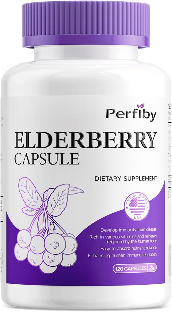 Magnezyum ve C, D3 & Çinko ile Yaşlı Kapsül - Yetişkinler için Destek Supplement, 120 Capsules, 60-Day Supply