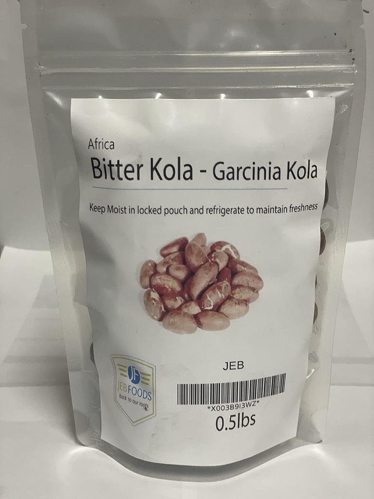 JEBGIS Afrika Bitter Kola Nuts, Bitter Kola Retro Garcinia, Petit Cola Nut, Obi Abata Cola Nut (8oz)