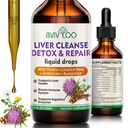 Liver Cleanse Detox & Material Drops - 2000 mg Süt Butle, Dandelion Root, Artichoke, Silymarin Extract, & Turmeric Herbs - Vegan, Non-GMO - 2 Fl Oz (60 ml) Şişe