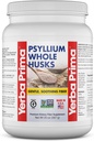 Yerba Prima Psyllium Whole Husks Fiber Supplement - Kolon Temiz - Gut Health - Vegan Non-GMO Gluten Free - 20oz