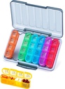 Betife XL Large Capacity 4 Times a Day Pill Organizer, 7 Day 4 Times Weekly Pill Box with 28 Compartments for Medication, Vitamins and Supplements