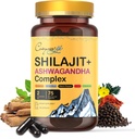 Himalaya Shilajit- Kompleks with Ashwagandha, Mace, Gokshura, Cinnamon & Piperine | Enerji, Vitality & 85+ Trace Minerals, Erkekler için Shilajit, Kadınlar için Shilajit, Düzenli Dose - 150 Capsules