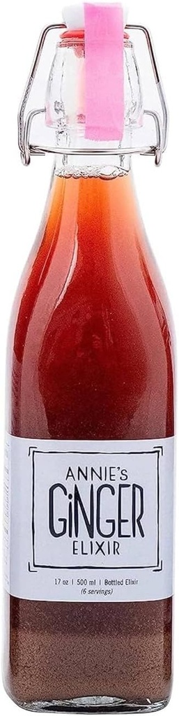 Η Ginger Elixir της Annie, 17oz 1-Pack, καθαρό φυσικό οργανικό τονωτικό Ginger Shot, Digestive Cleanse Ενισχύει την Ανοσολογική Άμυνα, Καθημερινή Υγεία και Ευεξία, Μη ΓΤΟ Ποτό