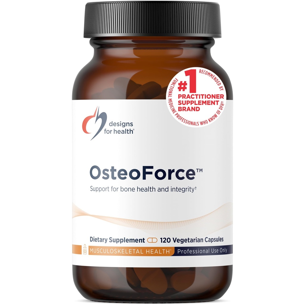Σχέδια για την υγεία OsteoForce - Premium συμπλήρωμα υποστήριξης οστών - Εξαιρετικά απορροφήσιμα θρεπτικά συστατικά Ασβέστιο, Μαγνήσιο, Ψευδάργυρος Διγλυκινικό Χηλικό, Βιταμίνες D + K - Μη ΓΤΟ, Χωρίς σόγια (120 κάψουλες)