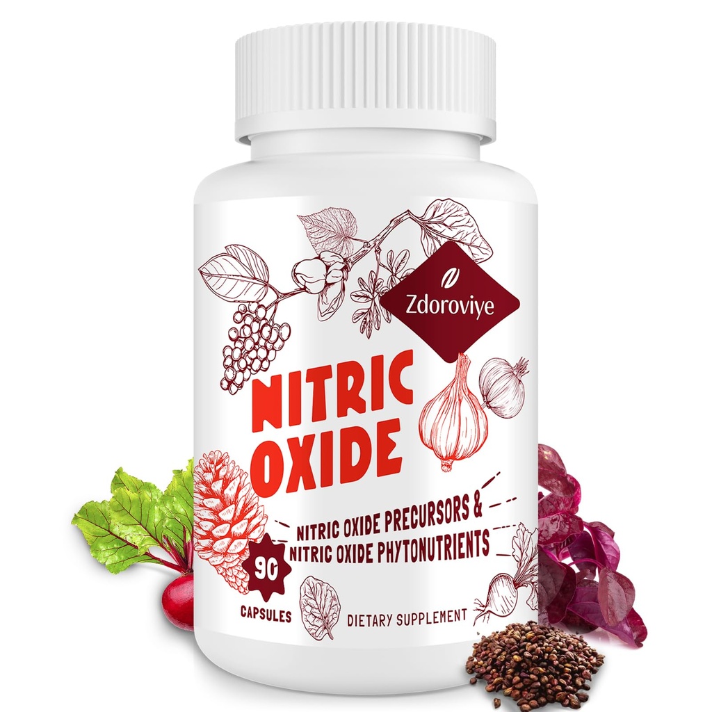 Erkekler için Nitrik Oksit Supplement, 90 Capsules (1 Pack)