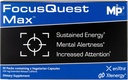 FocusQuest Max Focus Supplement with Extended Release Caffeine and L-Theanine, Nootropic Supplement for Energy and Verimlilik - Vegan, Gluten-Free for Professionals, Students, Busy Moms and Fitness