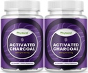 Aktif Charcoal Pills Detox & Cleanse - Puring Coconut Capsules with 1200 mg Per Chatating Relief - Active Detoxification Supplement for Body & Gut Health - 90 Count - 2 Pack