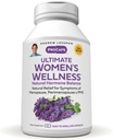 ANDREW LESSMAN Ultimate Women’s Wellness 180 Κάψουλες - Φυσικά Ανακουφίζει Εμμηνόπαυση Συμπτώματα, PMS, Περιεμμηνόπαυση με ισοφλαβόνες σόγιας, EGCG, Cranberry, Indole-3-Carbinol. Εύκολο να καταπιείτε κάψουλες