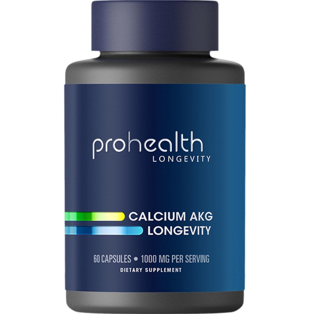 ProHealth, Ca AKG Supplement (Alpha Ketoglutarate) (2 Capsule hizmet başına 1000 mg, 60 Capsules). Metabolik Fonksiyonlar ve Sağlıklı Ağlama Süreçlerini Destekler.