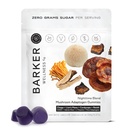 Barker Wellness Nighttime Mushroom Adaptogen Gummies – Vegan, Sugar-Free Fonksiyonel Mushroom Gummies with Reishi, Lion's Mane, Chaga, Cordyceps & Adaptogens – Non-GMO, 60 Countogens