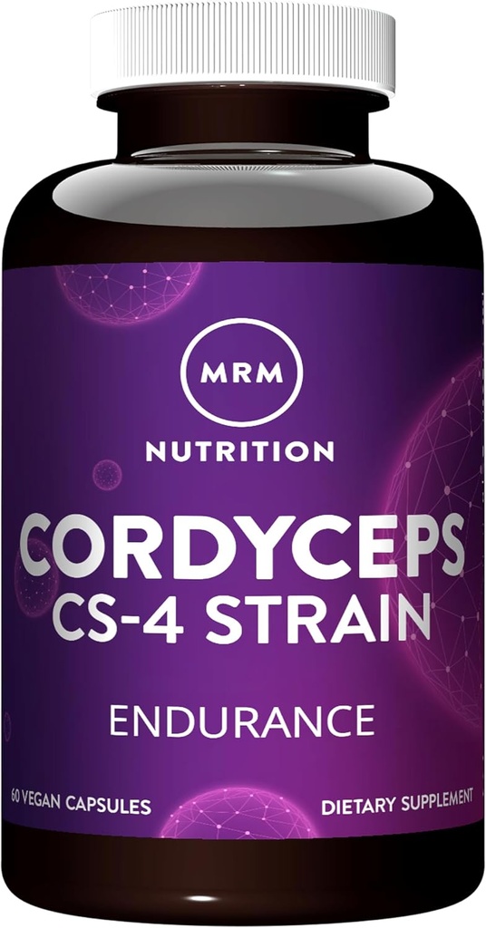 MRM Beslenme Cordyceps | CS-4 Strain | Endurance | Adaptogens | Mushrooms | Enerji + Endurance | Vegan | 60 Hizmet
